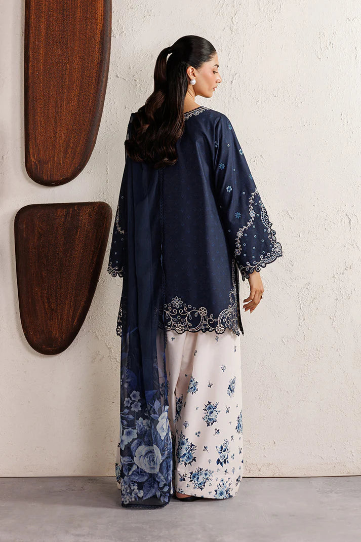 Navy - Sapphire 3 Piece Embrodered