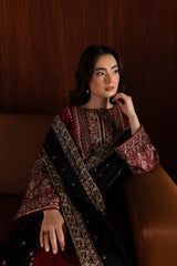ROYAL PRET 3PC - Embroidered Dress
