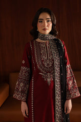 ROYAL PRET 3PC - Embroidered Dress