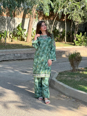 WAFA EMBROIDERY 2PC (FARSHI) STITCH