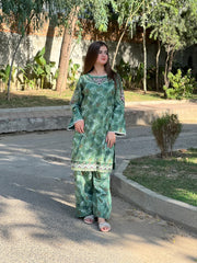 WAFA EMBROIDERY 2PC (FARSHI) STITCH