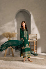 Green EMBROIDERY 3PC STITCH