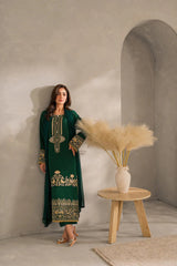 Green EMBROIDERY 3PC STITCH