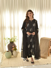 HORIYA LAWN BLACK 3PC