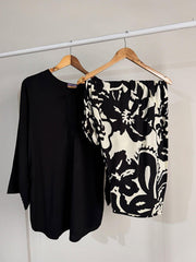 BLACK/WHITE SET ( FARSHI SHALWAR ) 2PCS