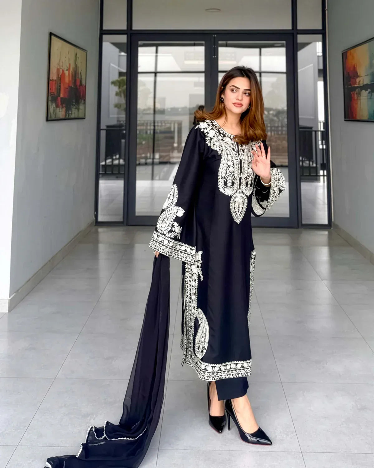 Alize Black 3pcs Embroidery