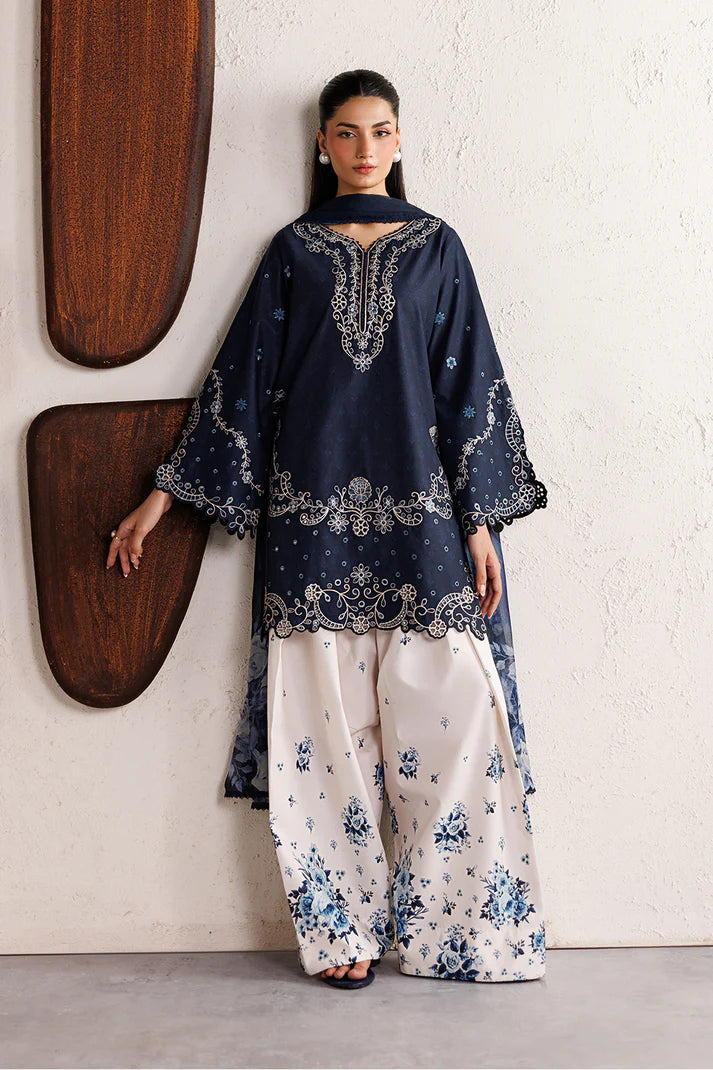 Navy - Sapphire 3 Piece Embrodered