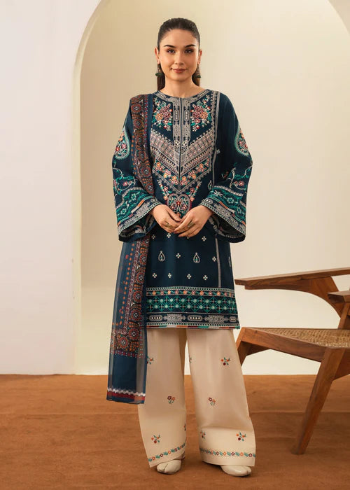 SAJJAL EMBROIDERED 3PC