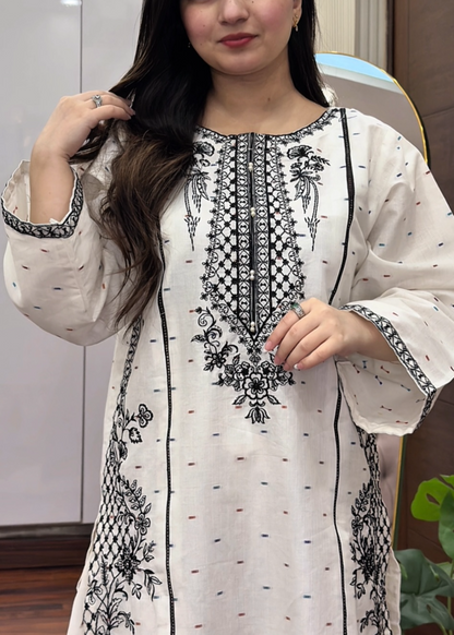 DOVE EMBROIDERED 2PC