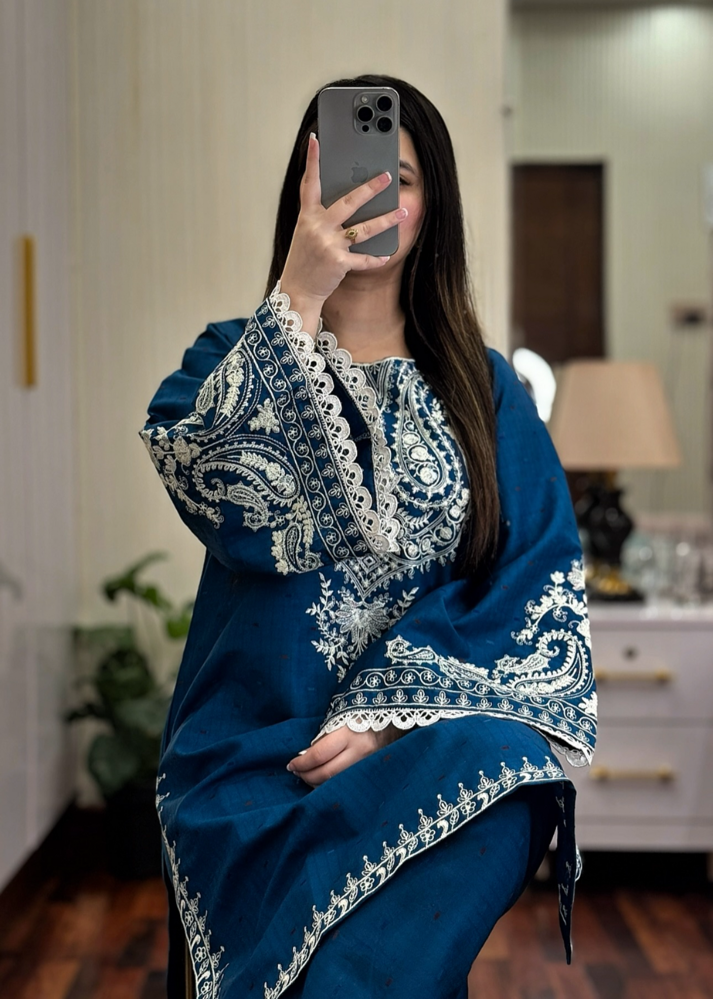 PANACHE EMBROIDERED 2PC STITCH