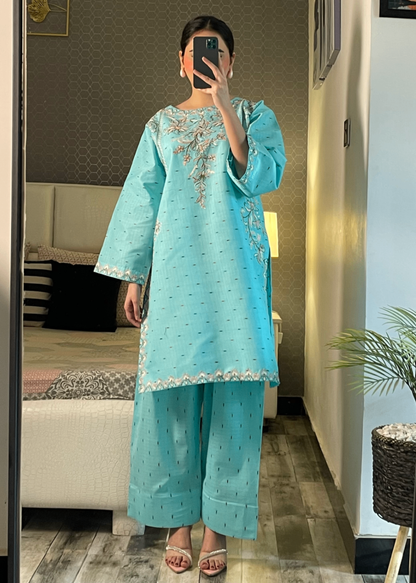 LAYLA EMBROIDERED 2PC STITCH