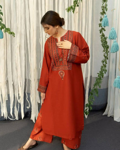 AYAT- 3PC EMBROIDERED WITH&nbsp; DIGITAL DUPPATA