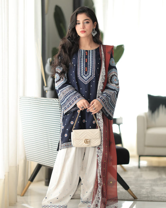 DASTAAN EMBROIDERY 3PC