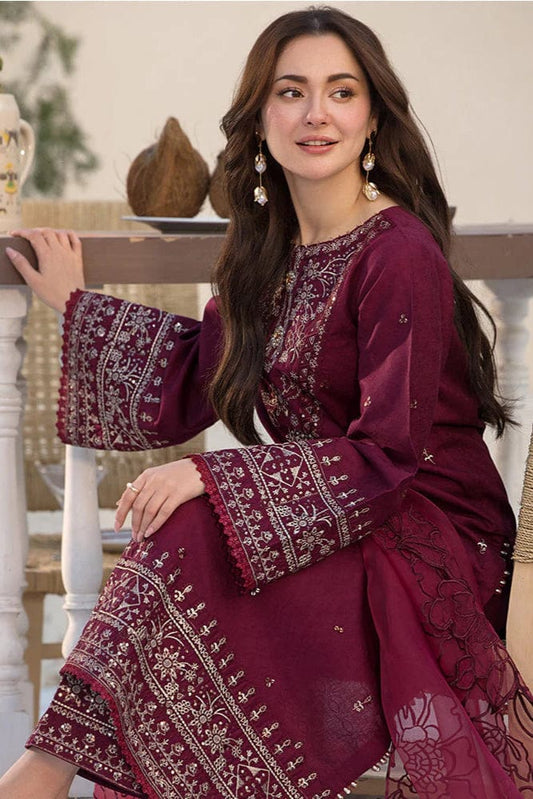 ZAREEN 3PC - EMBROIDERED LAWN DRESS