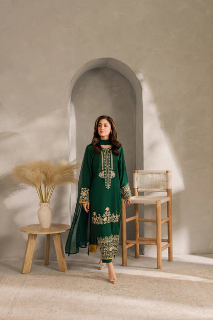 Green EMBROIDERY 3PC STITCH