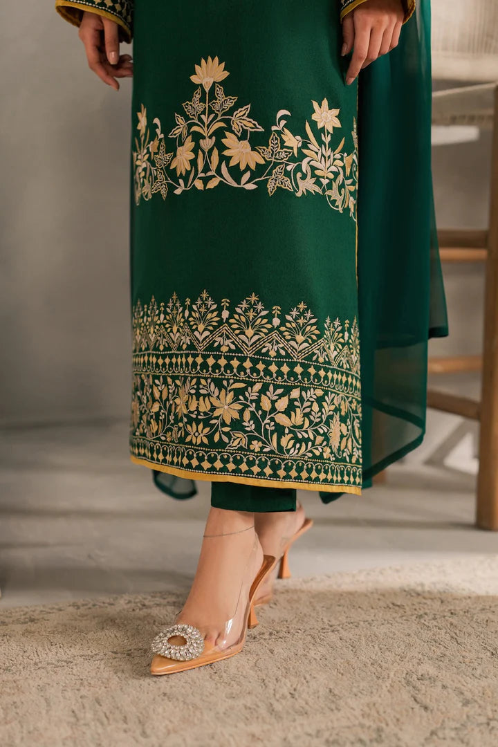 Green EMBROIDERY 3PC STITCH