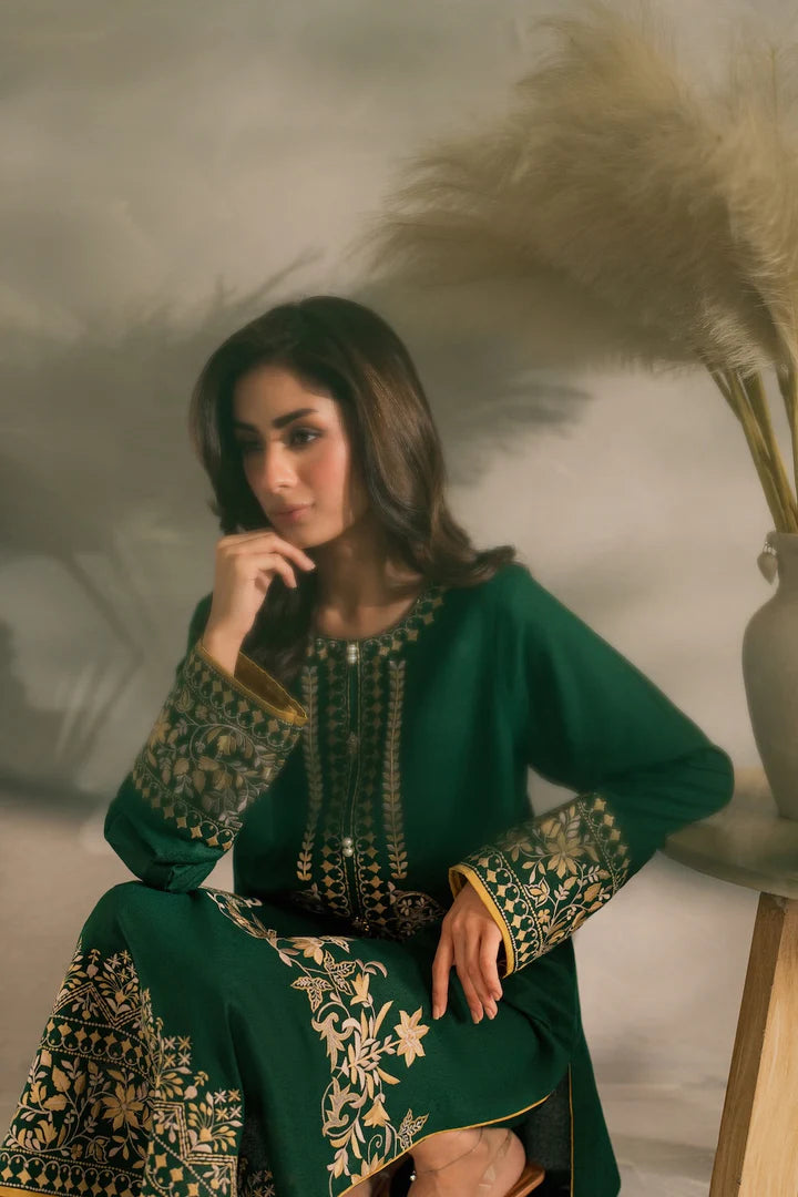 Green EMBROIDERY 3PC STITCH