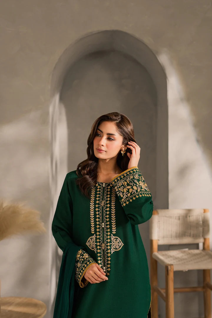 Green EMBROIDERY 3PC STITCH