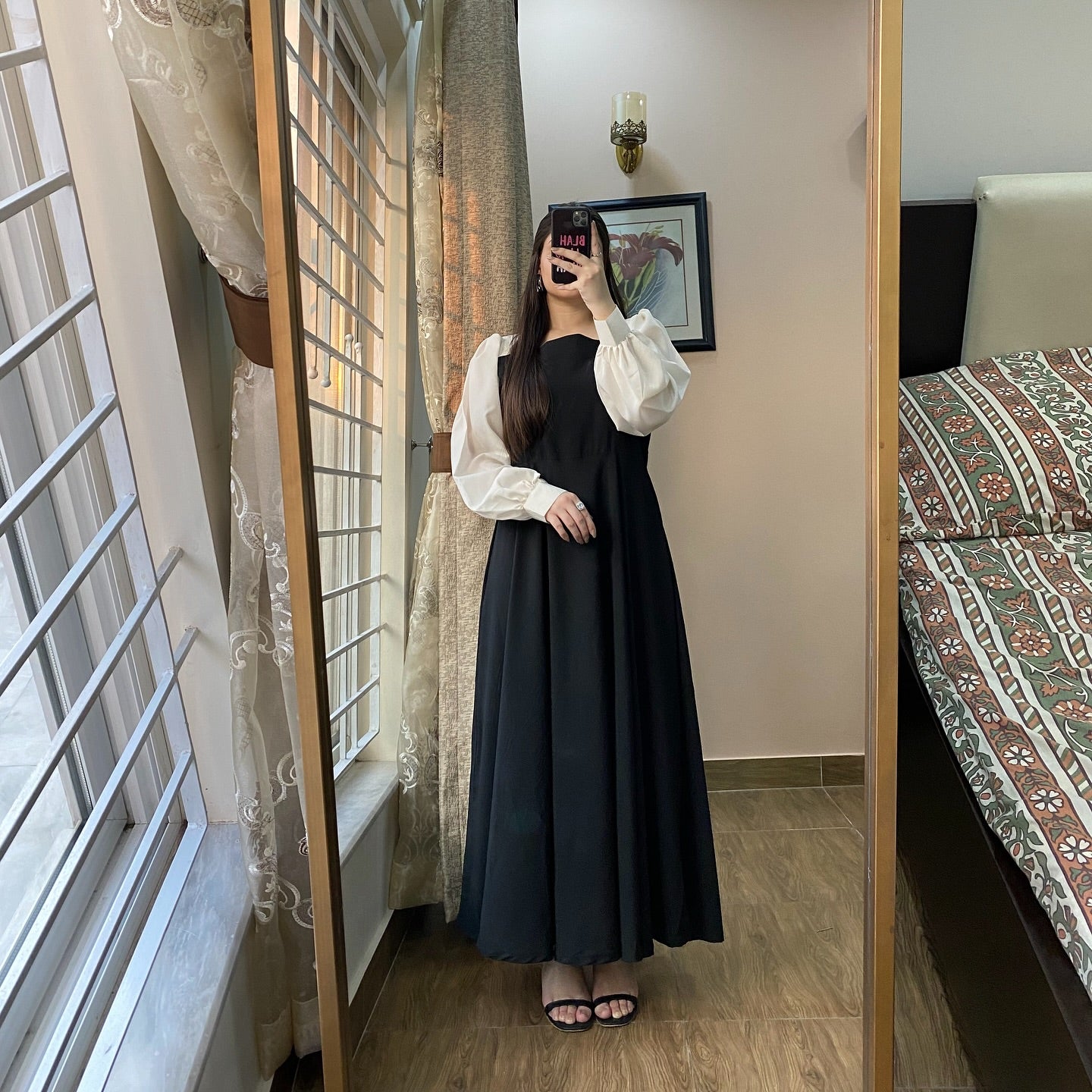 Hezal Maxi with Attatched White Shirt