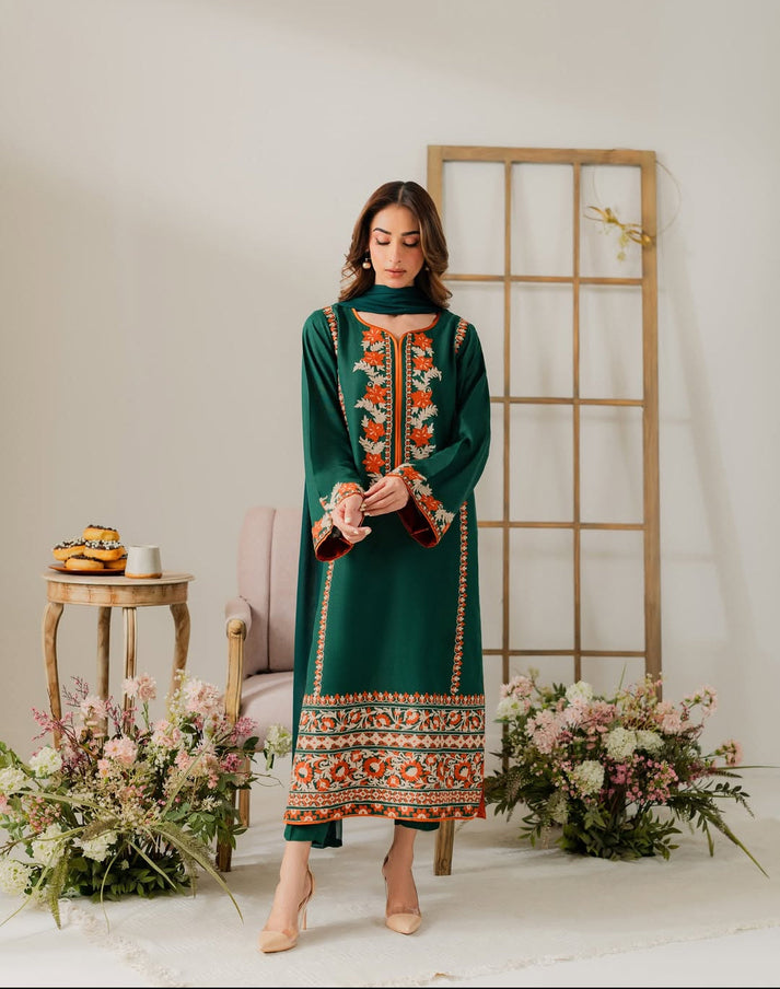 Multi Sabaz Embroidery 3pcs Stitch – Silwaya.com