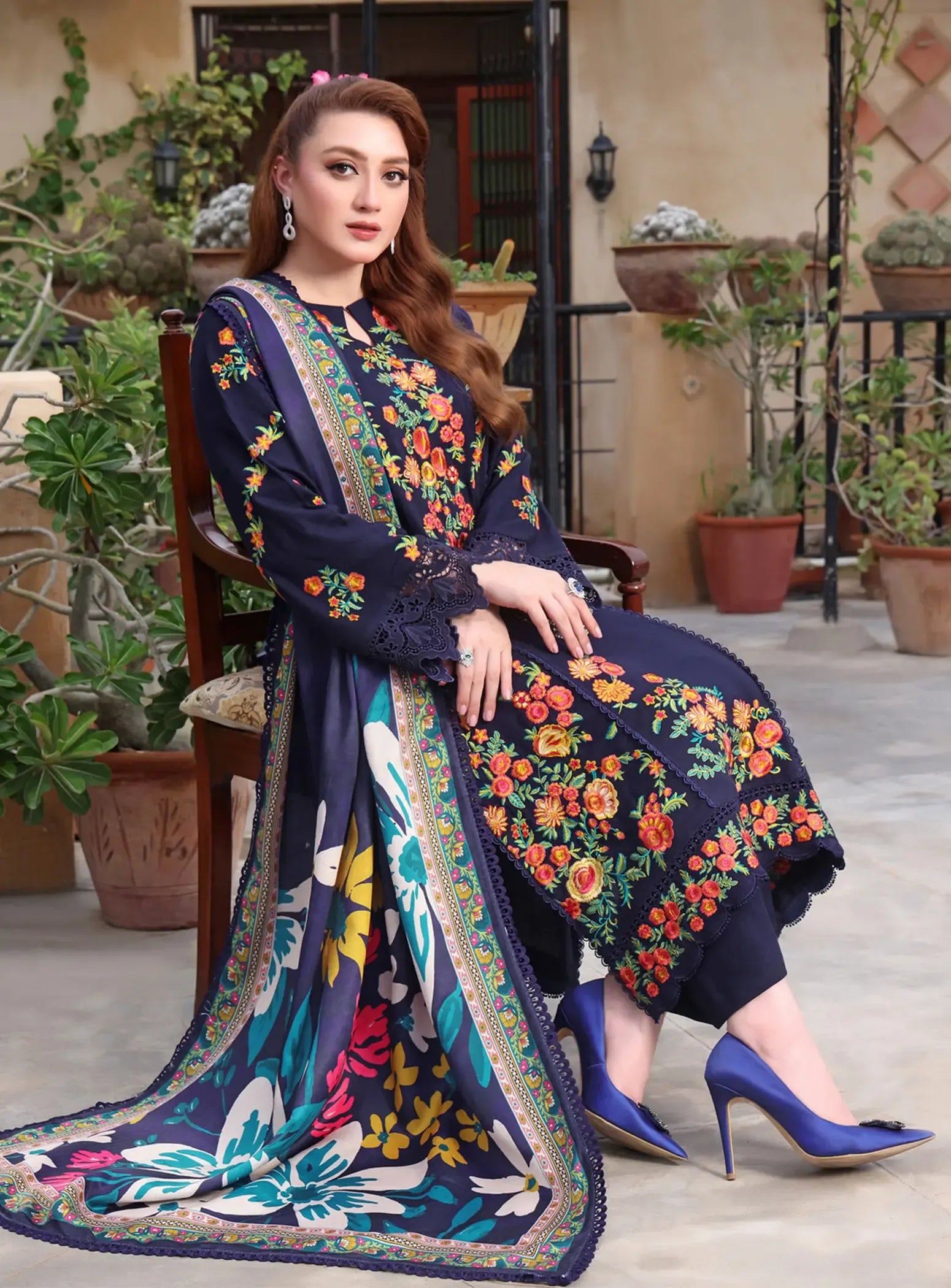 ALEENA EMBROIDERY 3PC STITCH