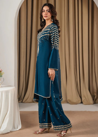 PEACOCK Z EMBROIDERED 3PC
