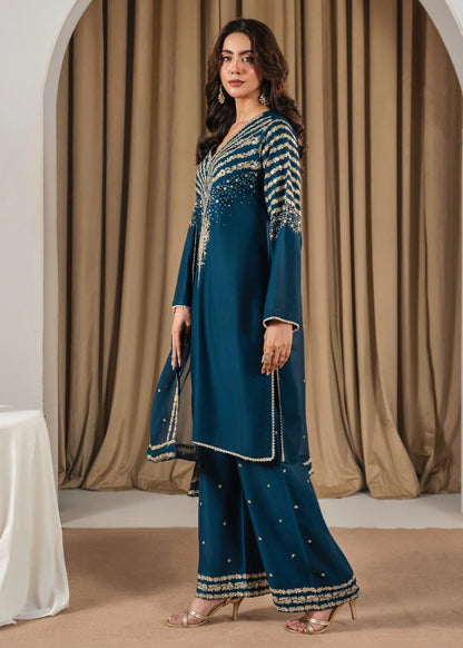 PEACOCK Z EMBROIDERED 3PC